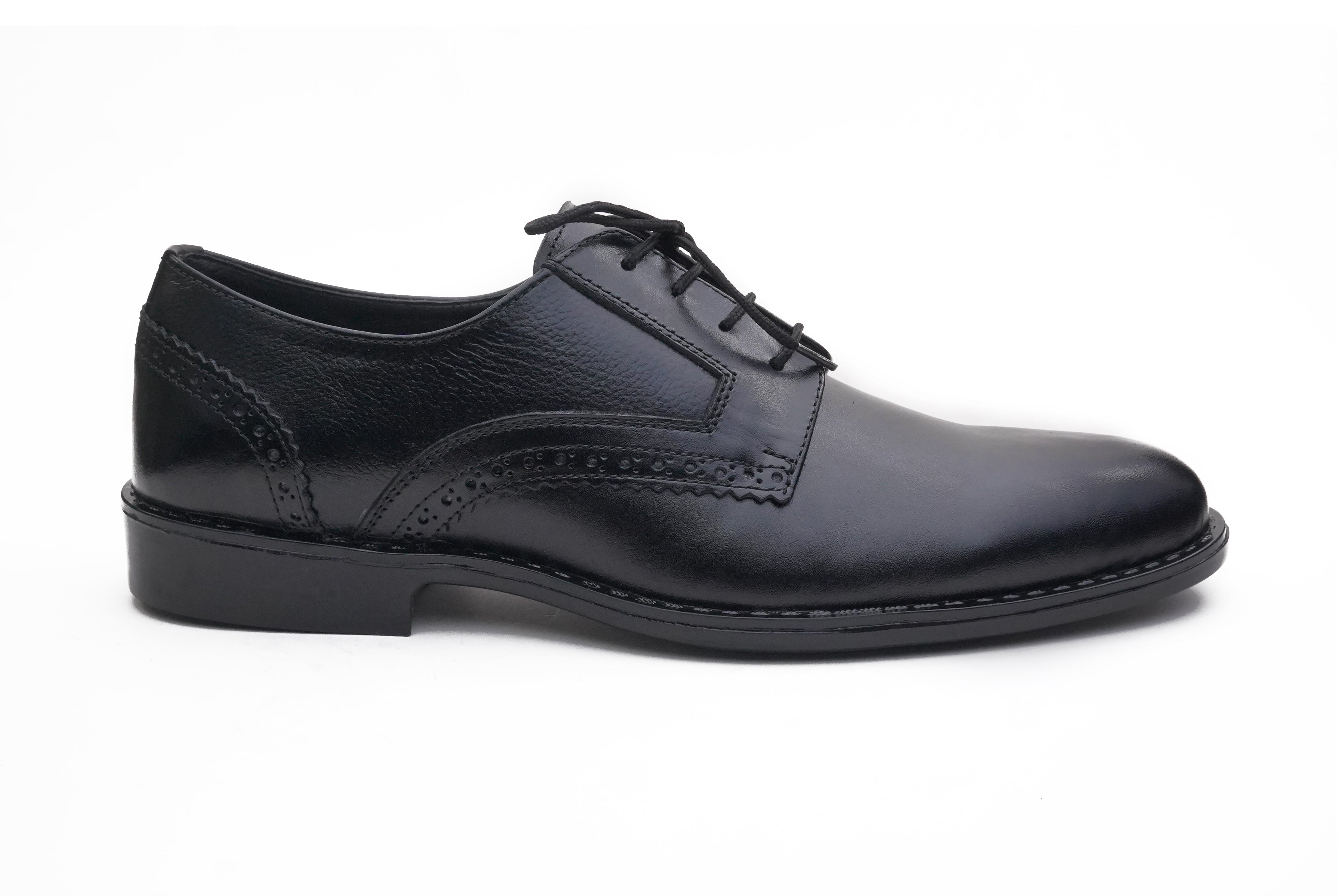 Soft leather Black Derby DF-0601
