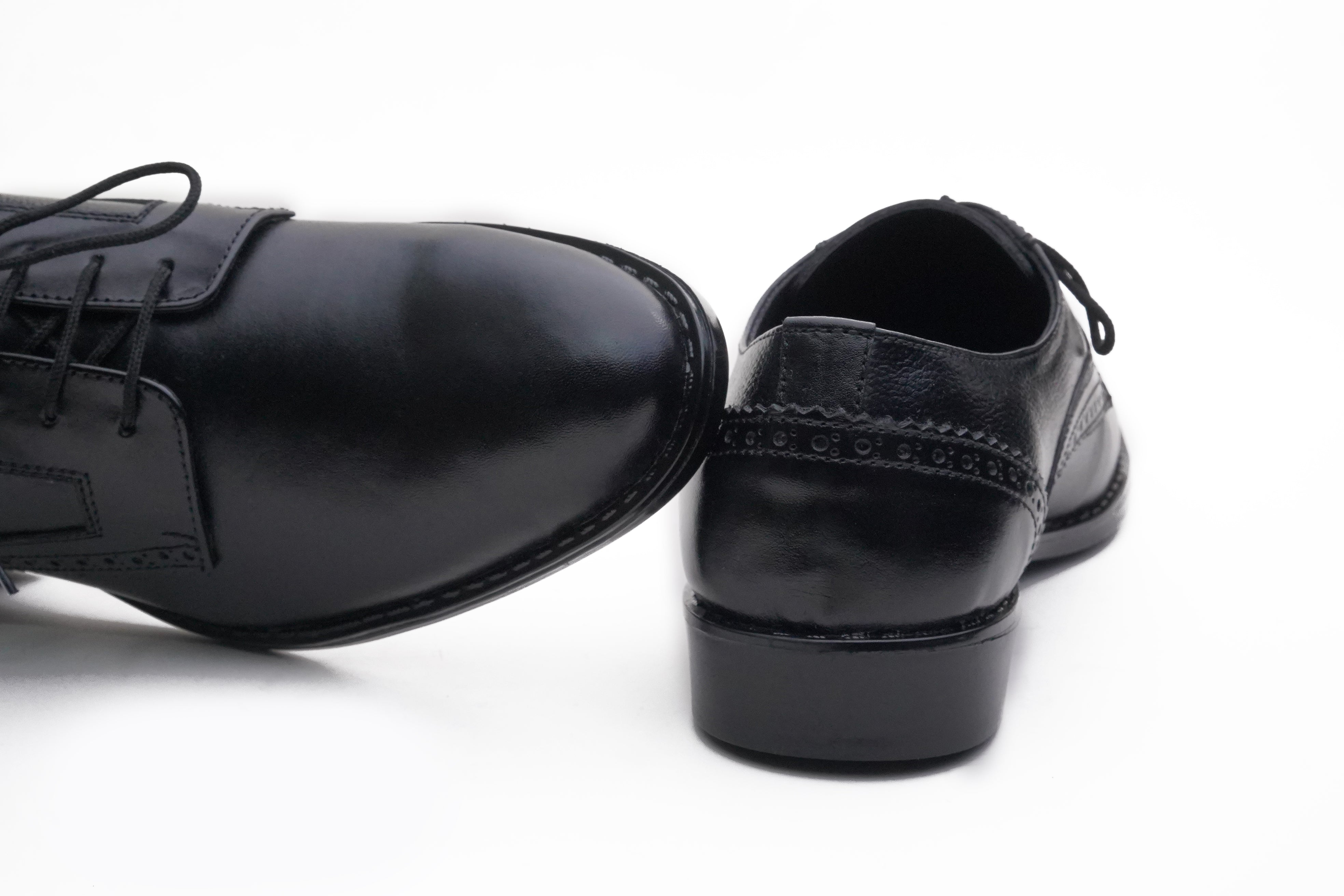 Soft leather Black Derby DF-0601