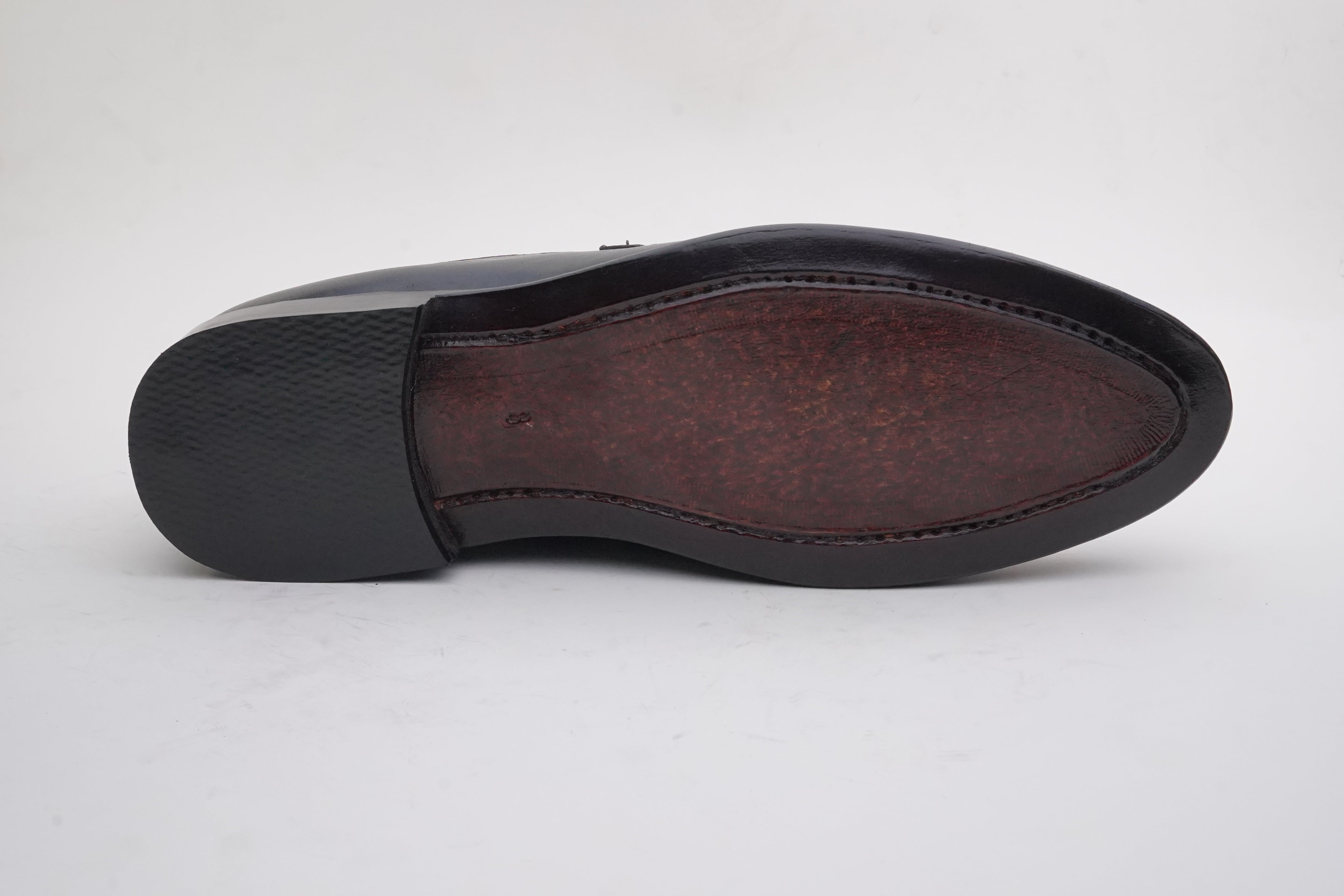 Black Leather Horsebit Loafer DH-09