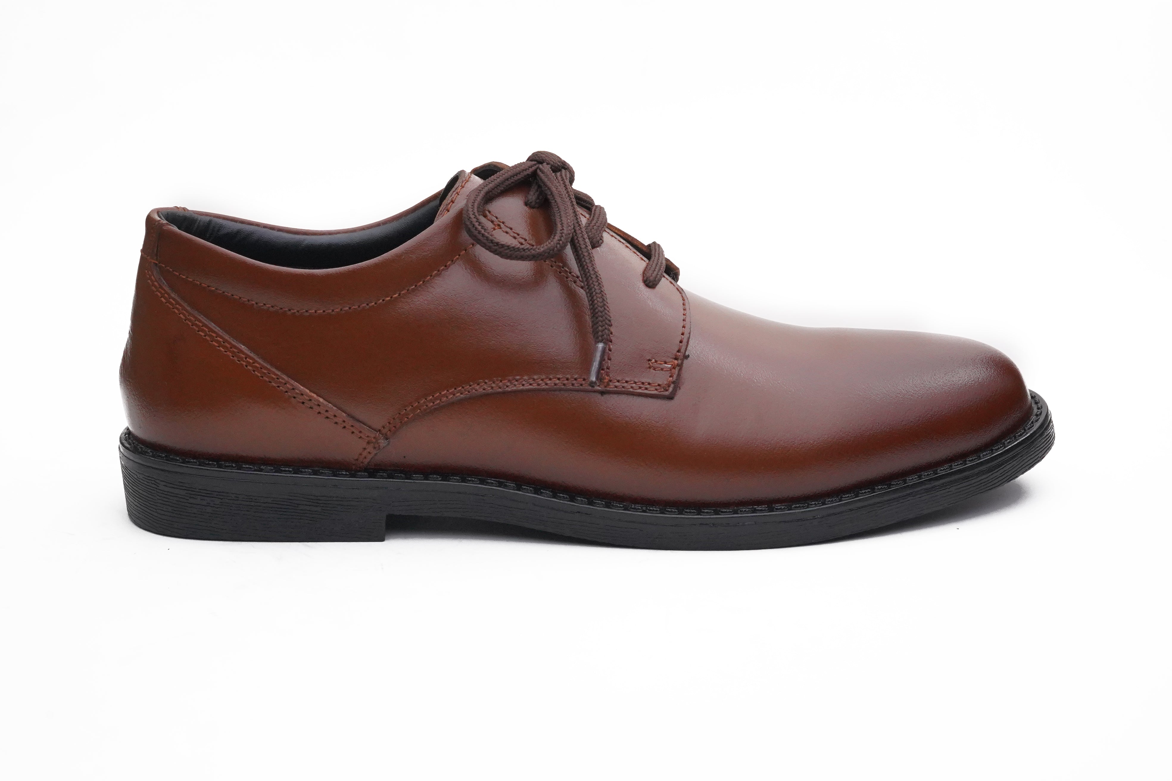 Tan Leather High Grain Shoes DF-012